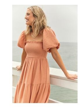 Abercrombie size medium smocked tiered dress